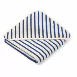 Alba Organic Cotton Terry Cloth Bath Cape Royal blue Liewood Design Children