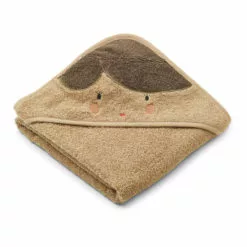Albert Organic Cotton Bath Cape Brown Liewood Design Baby