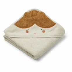 Albert Organic Cotton Bath Cape Sand Liewood Design Baby