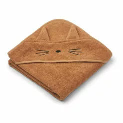 Albert Organic Cotton Cat Bath Cape Nude Liewood Design Baby