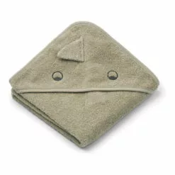 Albert Organic Cotton Dinosaur Bath Cape Grey Liewood Design Baby