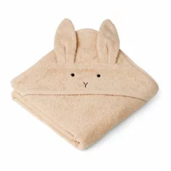 Albert Organic Cotton Rabbit Bath Cape Nude Liewood Design Baby