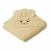 Albert Organic Cotton Bath Cape Pale yellow Liewood Design Baby
