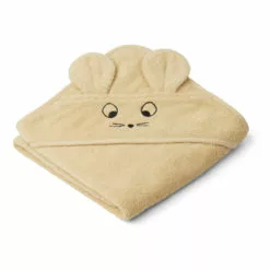 Albert Organic Cotton Bath Cape Pale yellow Liewood Design Baby