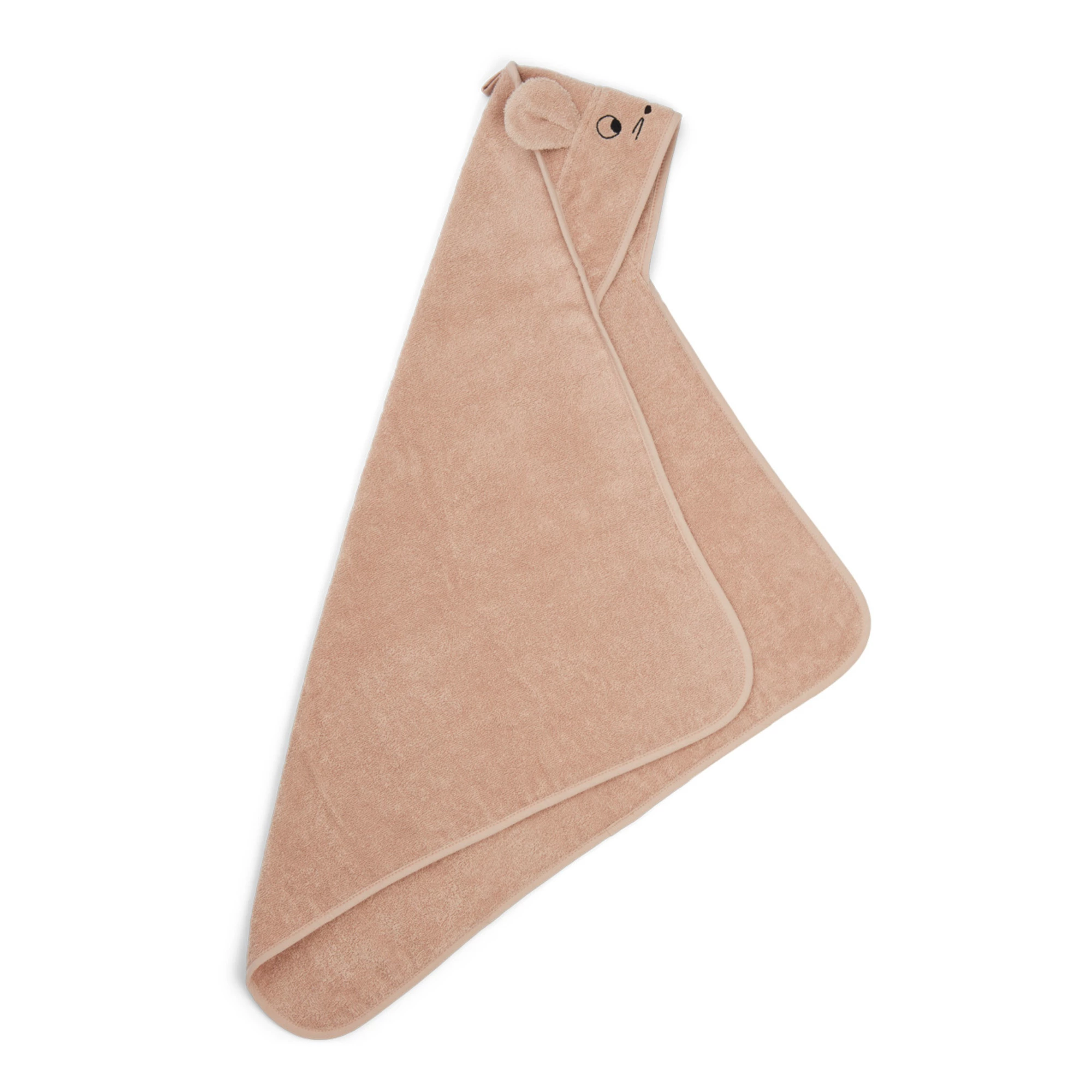 Albert Organic Cotton Bath Cape Pink Liewood Design Baby 2 Albert Organic Cotton Bath Cape Pink Liewood Design Baby - Image 2