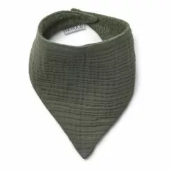 Andrea Organic Cotton Bandana Bib - Set of 2 Green Liewood Design Baby