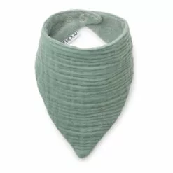 Andrea Organic Cotton Bandana Bib - Set of 2 Green Liewood Design Baby