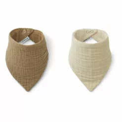 Andrea Organic Cotton Bandana Bibs - Set of 2 Liewood Design Baby