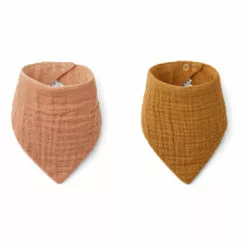 Andrea Organic Cotton Bandana Bibs - Set of 2 Liewood Design Baby
