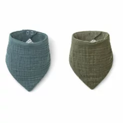 Andrea Organic Cotton Bandana Bibs - Set of 2 Liewood Design Baby