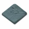 Augusta Organic Cotton Terry Cloth Bath Cape Blue Liewood Design Baby