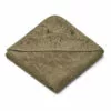 Augusta Organic Cotton Terry Cloth Bath Cape Khaki Liewood Design Baby