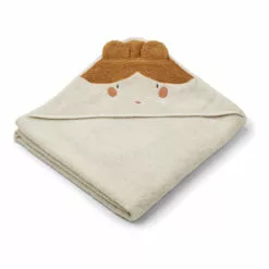 Augusta Organic Cotton Terry Cloth Bath Cape Sand Liewood Design Baby