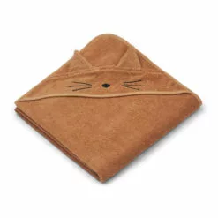Augusta Organic Cotton Terry Cloth Cat Bath Cape Nude Liewood Design Baby