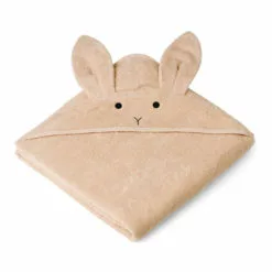 Augusta Organic Cotton Terry Cloth Rabbit Bath Cape Nude Liewood Design Baby