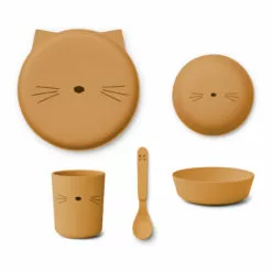 Brody PLA Dinnerware Set - set of 4 Caramel Liewood Design Children