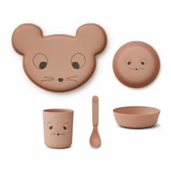 Brody PLA Tableware Set - 4 pieces Pink Liewood Design Children