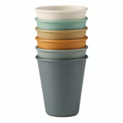 Carter PLA Cups - Set of 6 Blue Liewood Design Children