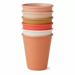 Carter PLA Cups - Set of 6 Pink Liewood Design Children