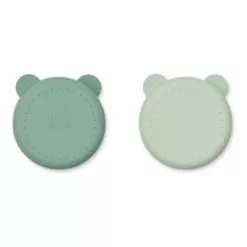 Connie Silicone Bowls - Set of 2 Green Liewood Design Children -Liewood Sales Shop connie silicone bowls set of 2 green liewood design children 2