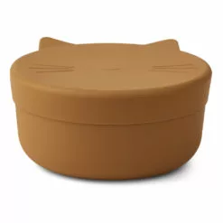 Cornelius Cat Silicone Snack-box Mustard Liewood Design Children