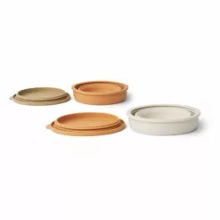 Dale Stackable Silicone Bowls - Set of 2 Almond green Liewood Design Baby, Children -Liewood Sales Shop dale stackable silicone bowls set of 2 almond green liewood design baby children 2