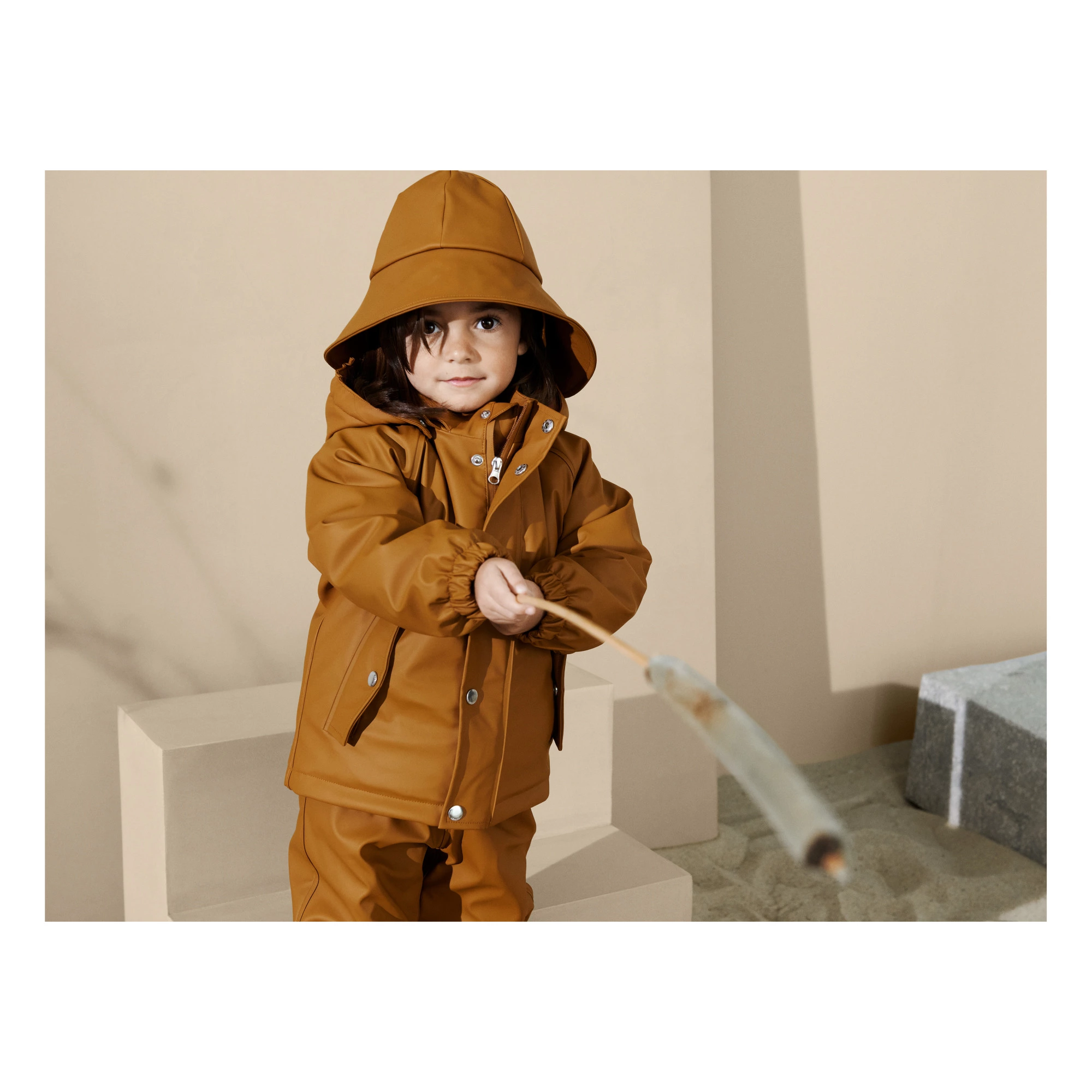 Dan Recycled Polyester Ensemble Camel Liewood Fashion Children 2 Dan Recycled Polyester Ensemble Camel Liewood Fashion Children - Image 2