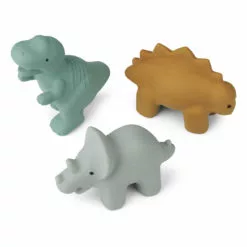 David Natural Rubber Toys - Set of 3 Blue Liewood Toys and Hobbies Baby