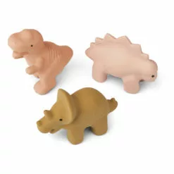 David Natural Rubber Toys - Set of 3 Pink Liewood Toys and Hobbies Baby