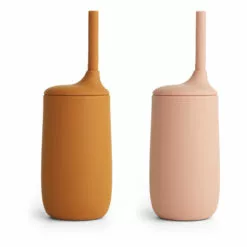 Dylan Silicone Cup with Straw - Set of 2 Liewood Design Children