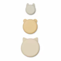 Eddie Silicone Bowls - Set of 3 Pale yellow Liewood Design Children -Liewood Sales Shop eddie silicone bowls set of 3 pale yellow liewood design children 2