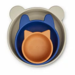 Eddie Silicone Bowls - Set of 3 Royal blue Liewood Design Children -Liewood Sales Shop eddie silicone bowls set of 3 royal blue liewood design children 2