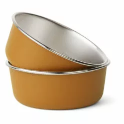 Edgar Stainless Steel Bowls - Set of 2 Caramel Liewood Design Children