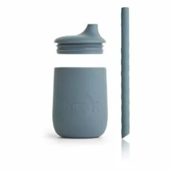 Ellis Silicone Cup with Straw - Set of 2 Blue Liewood Design Children -Liewood Sales Shop ellis silicone cup with straw set of 2 blue liewood design children 1