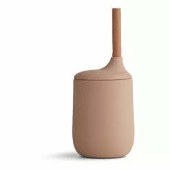Ellis Silicone Cup with Straw Pink Liewood Design Children