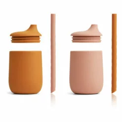Ellis Silicone Cups with Straws - Set of 2 Pink Liewood Design Children -Liewood Sales Shop ellis silicone cups with straws set of 2ellis silicone cups with straws set of 2 pink liewood design children 1