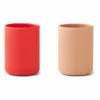 Ethan Silicone Cups - Set of 2 Red Liewood Design Children