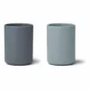 Ethan Silicone Cups - Set of 2 Blue Liewood Design Children