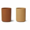 Ethan Silicone Cups - Set of 2 Yellow Liewood Design Children