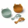 Eva Silicone Bowl and Spoon Set Liewood Design Children