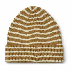 Ezra Striped Organic Cotton Beanie Camel Liewood Fashion Baby, Children -Liewood Sales Shop ezra striped organic cotton beanie camel liewood fashion baby children 2