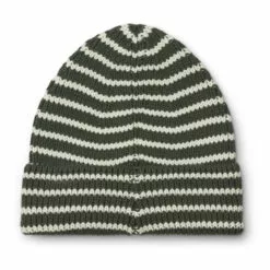 Ezra Striped Organic Cotton Beanie Green Liewood Fashion Baby, Children -Liewood Sales Shop ezra striped organic cotton beanie green liewood fashion baby children 2