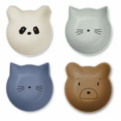 Filiz PLA Bowls - Set of 4 Blue Liewood Design Children