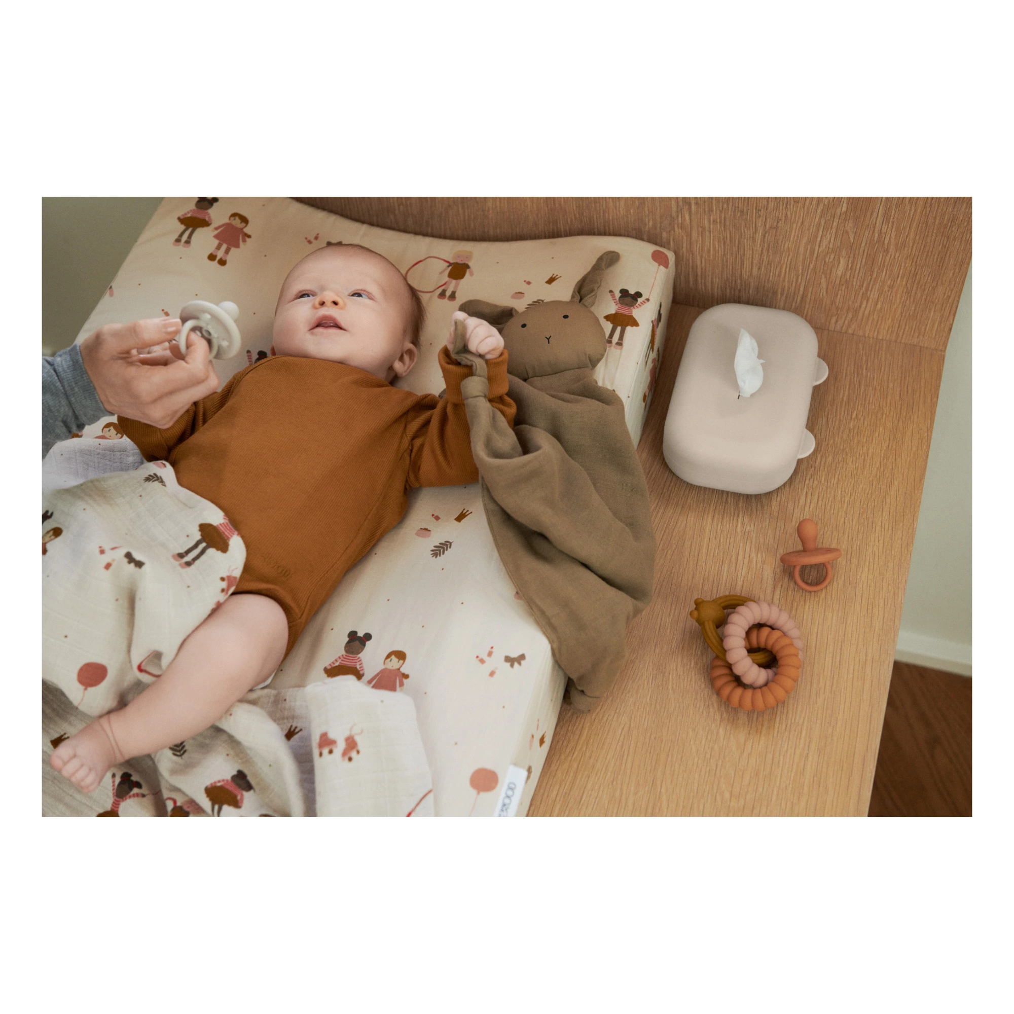 Fritz Organic Cotton Changing Mat Sand Liewood Design Baby 2 Fritz Organic Cotton Changing Mat Sand Liewood Design Baby - Image 2