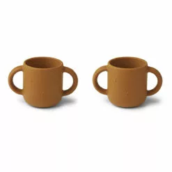 Gene Silicone Cups - Set of 2 Mustard Liewood Design Baby