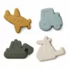 Gill Silicone Sand Moulds - Set of 4 Blue Liewood Toys and Hobbies Children