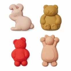 Gill Silicone Sand Moulds - Set of 4 Pink Liewood Toys and Hobbies Children