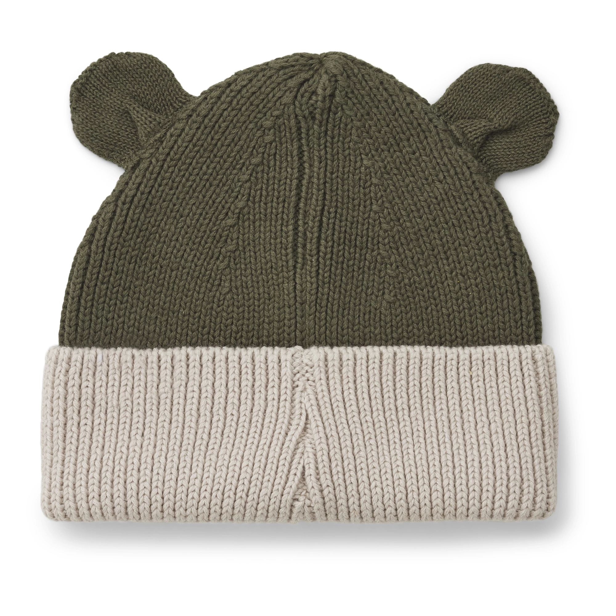 Gina Two-Tone Organic Cotton Beanie Khaki Liewood Fashion Baby, Children 2 Gina Two-Tone Organic Cotton Beanie Khaki Liewood Fashion Baby, Children - Image 2