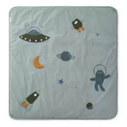 Glenn Organic Cotton Play Mat Blue Liewood Design Baby