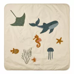 Glenn Organic Cotton Play Mat Sand Liewood Design Baby